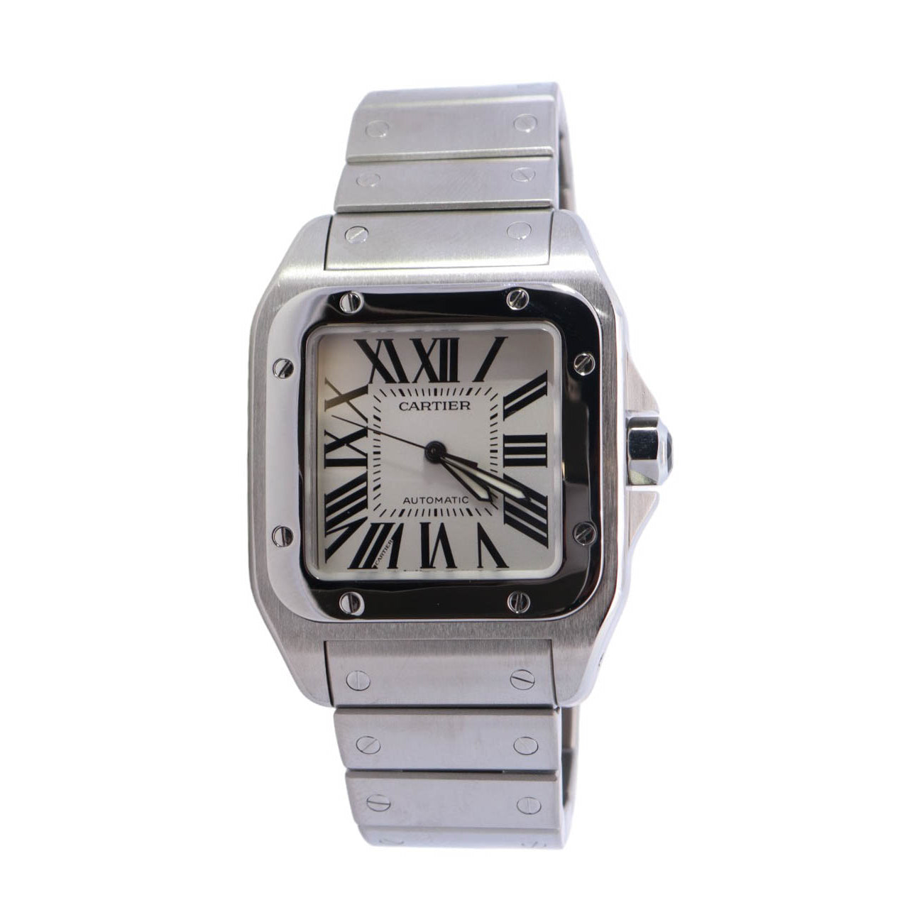 Cartier Santos 40mm Grey Dial Watch Ref# WSSA0076 - Happy Jewelers Fine Jewelry Lifetime Warranty