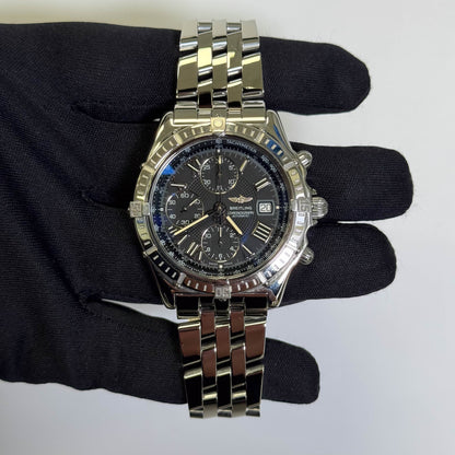 Breitling Crosswind 43mm Black Dial Watch Ref# A13055