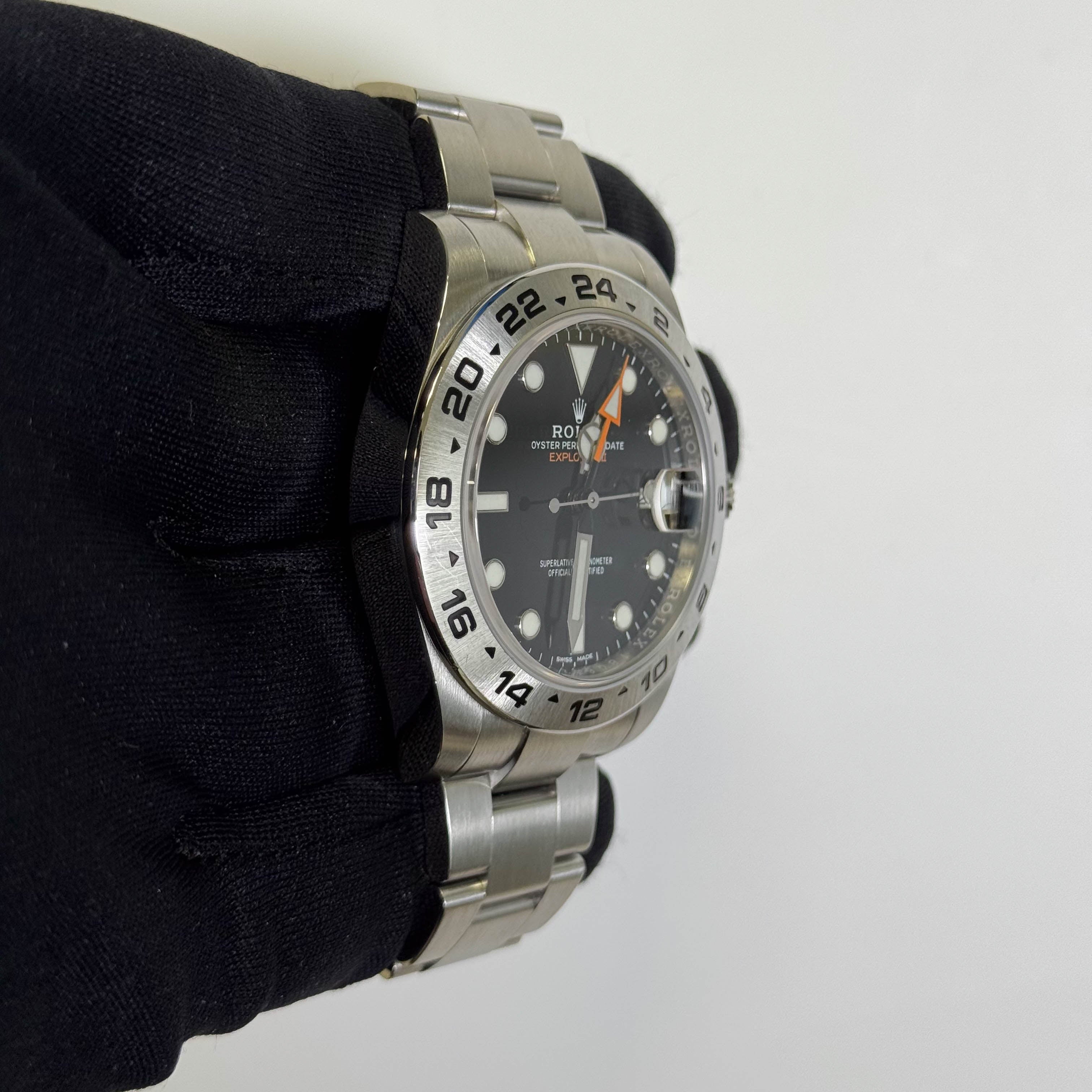 Rolex Explorer II 42mm Black Dial Watch Ref# 216570