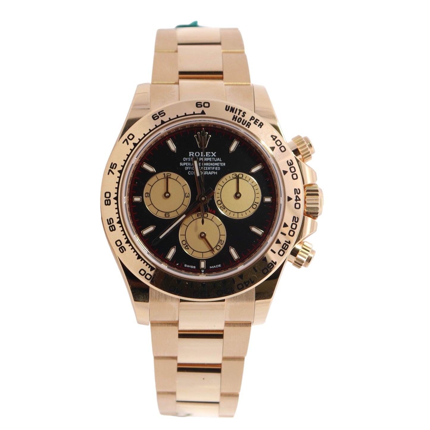 Rolex Daytona Yellow Gold Black Chronograph Stick Dial Watch  Reference #: 126508 - Happy Jewelers Fine Jewelry Lifetime Warranty