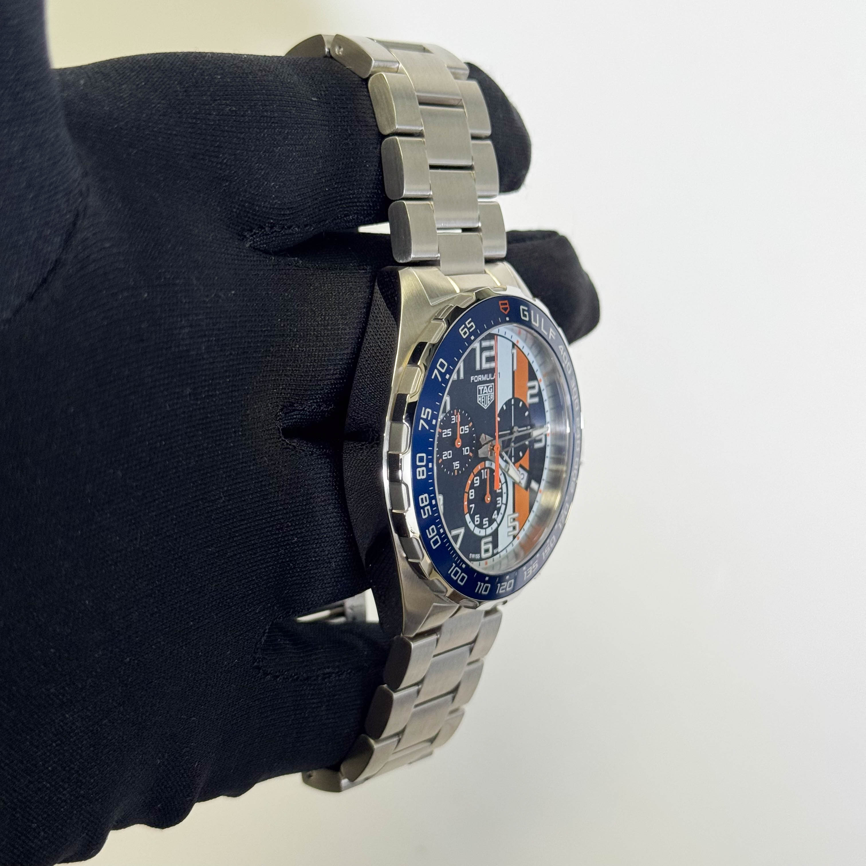 Tag Heuer Formula One X Gulf 43mm Blue Dial Watch Ref# CAZ101AT