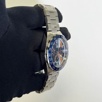 Tag Heuer Formula One X Gulf 43mm Blue Dial Watch Ref# CAZ101AT.BA0842 - Happy Jewelers Fine Jewelry Lifetime Warranty