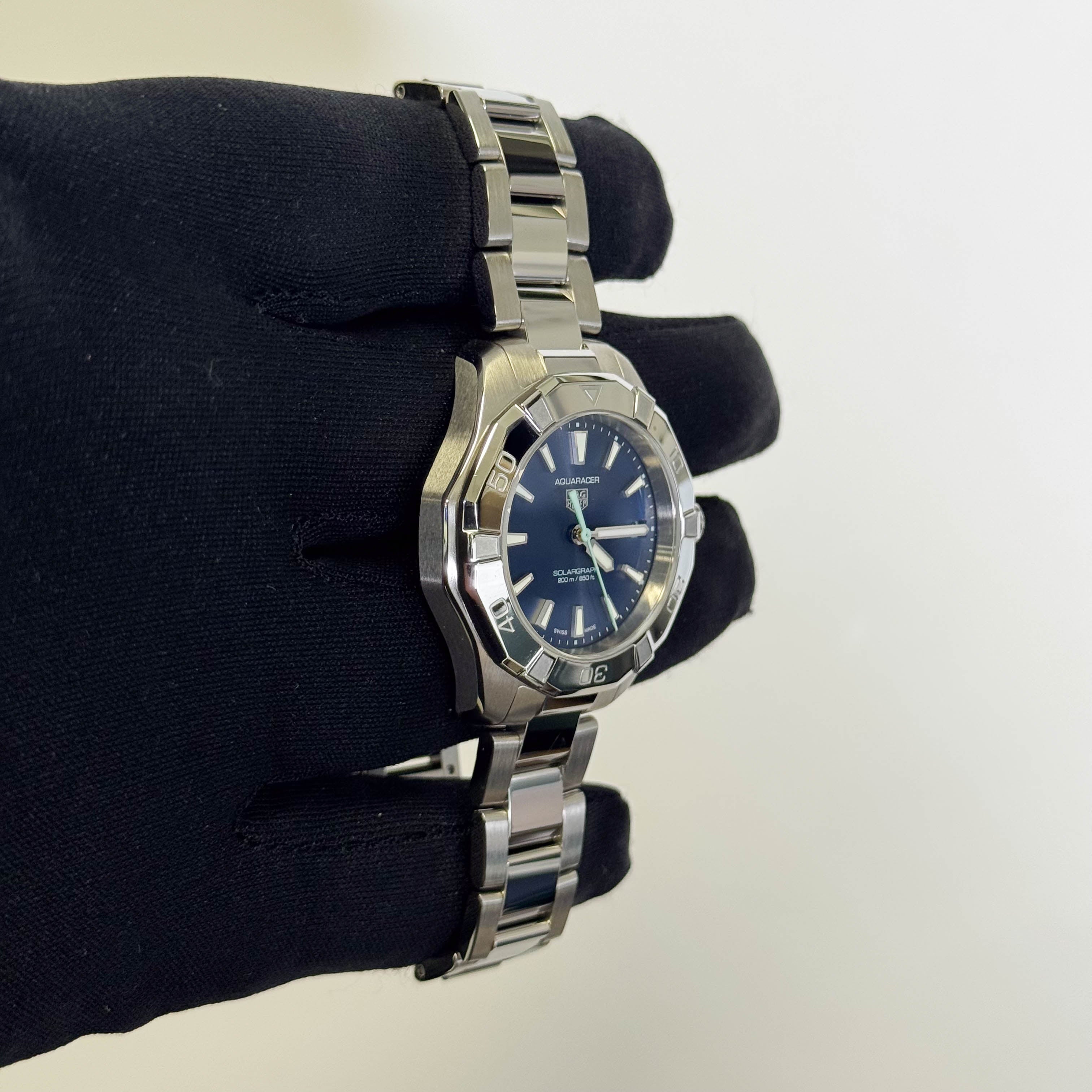 Tag Heuer Aquaracer 34mm Blue Dial Watch Ref# WBP1311.BA0005 - Happy Jewelers Fine Jewelry Lifetime Warranty