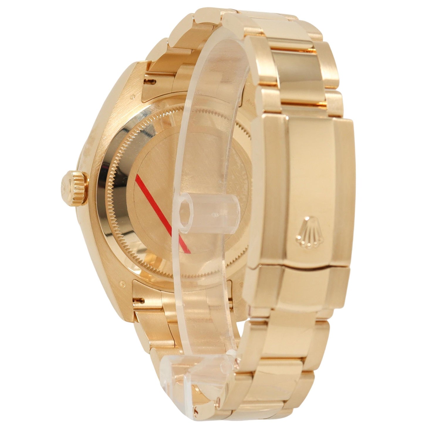 Rolex Sky Dweller Yellow 42mm Gold Champagne Stick Dial Watch Reference#: 326938 - Happy Jewelers Fine Jewelry Lifetime Warranty