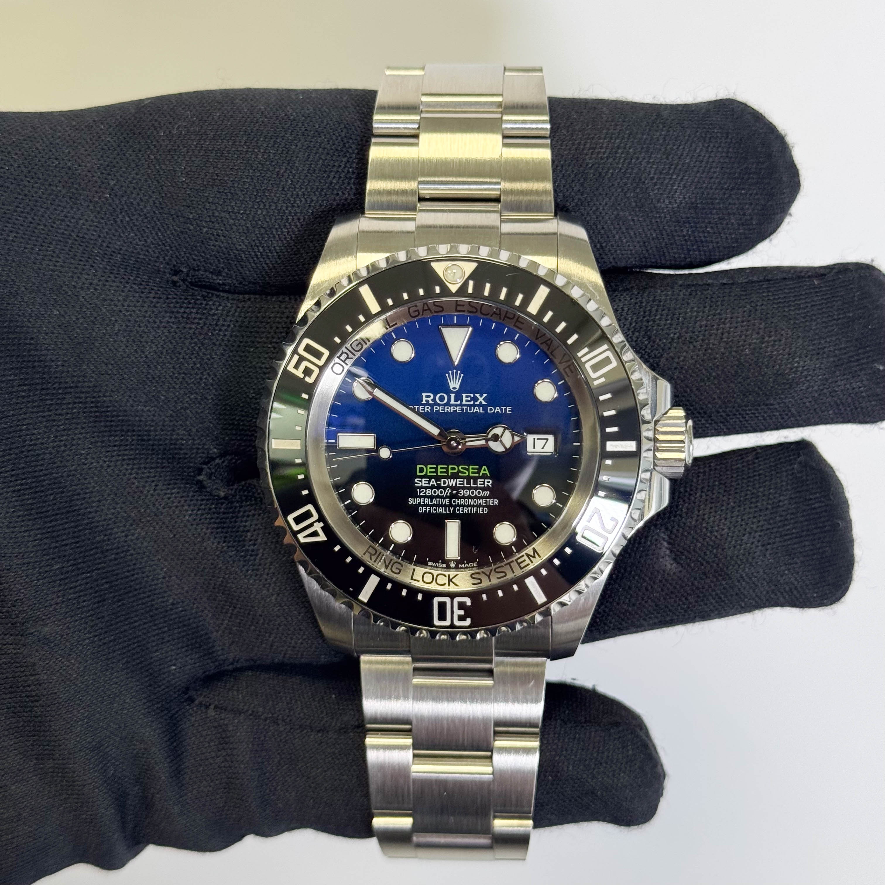 Rolex Sea-Dweller 44mm Black/Blue Dial Watch Ref# 136660 - Happy Jewelers Fine Jewelry Lifetime Warranty