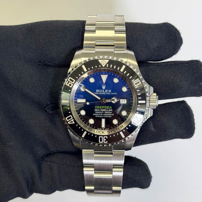 Rolex Sea-Dweller 44mm Black/Blue Dial Watch Ref# 136660 - Happy Jewelers Fine Jewelry Lifetime Warranty
