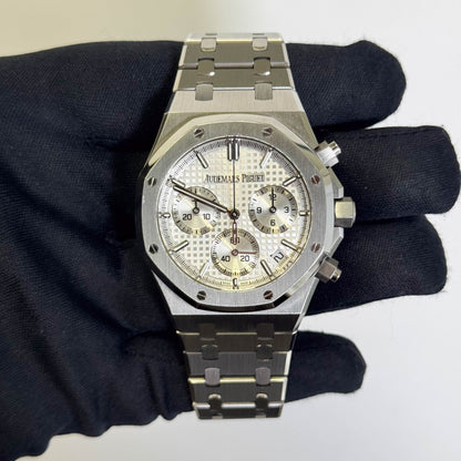 Audemars Piguet Royal Oak 41mm Silver Dial Watch Ref# 26240ST.OO.1320ST.07 - Happy Jewelers Fine Jewelry Lifetime Warranty