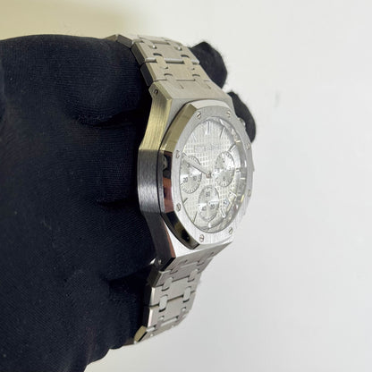Audemars Piguet Royal Oak 41mm Silver Dial Watch Ref# 26240ST.OO.1320ST.07 - Happy Jewelers Fine Jewelry Lifetime Warranty