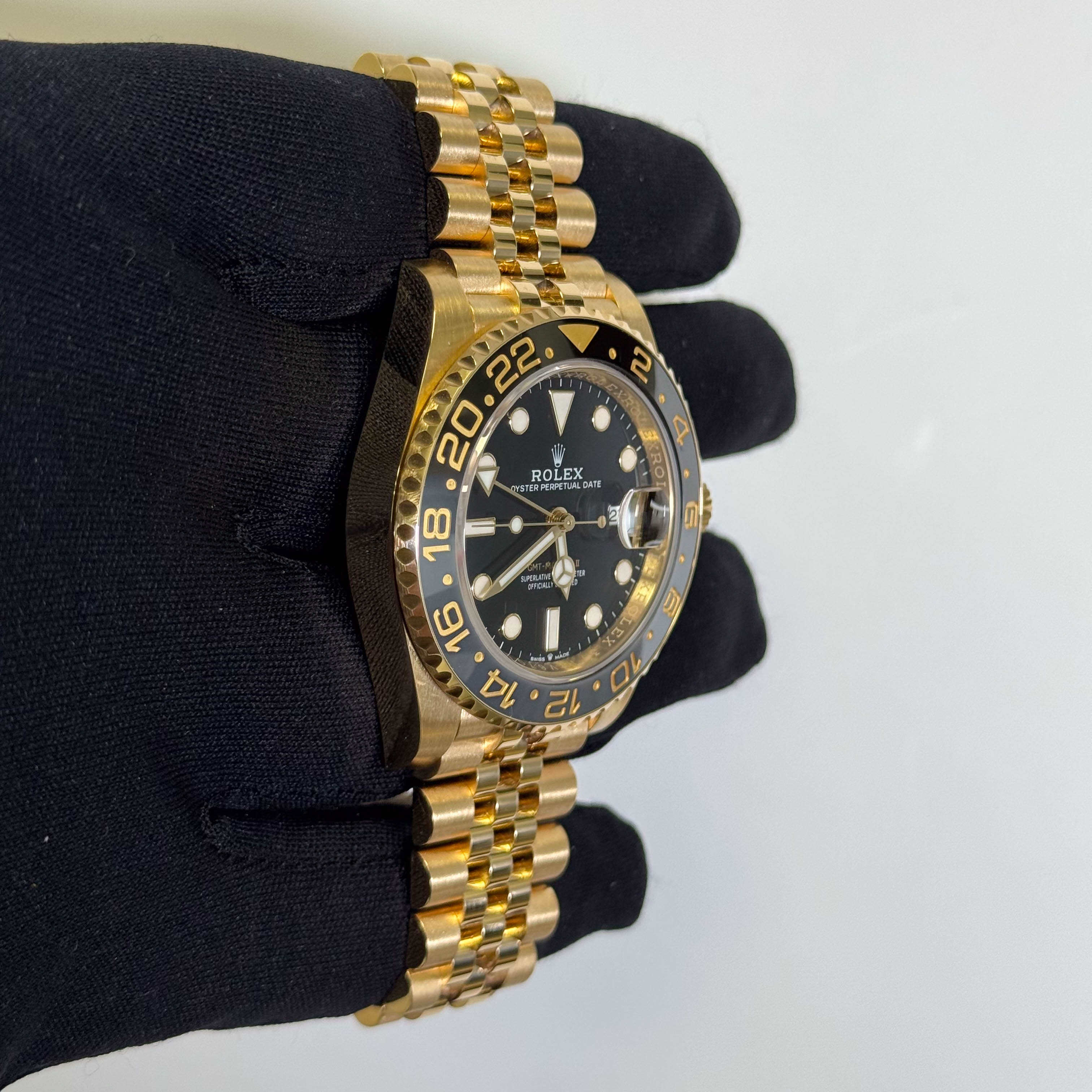 Rolex GMT-Master II 40mm Black Dial Watch Ref# 126718GRNR