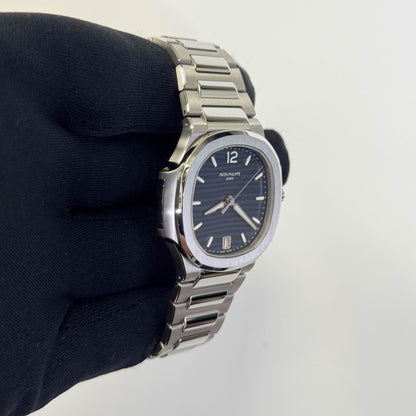 Patek Philippe Nautilus 35mm Blue Dial Watch Ref# 7118/1A-001 - Happy Jewelers Fine Jewelry Lifetime Warranty