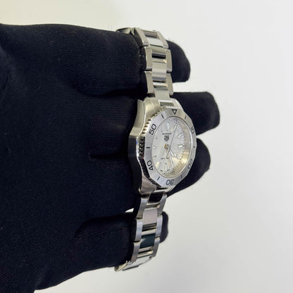 Tag Heuer Aquaracer 30mm Silver Dial Watch Ref# WBP1411.BA0622 - Happy Jewelers Fine Jewelry Lifetime Warranty