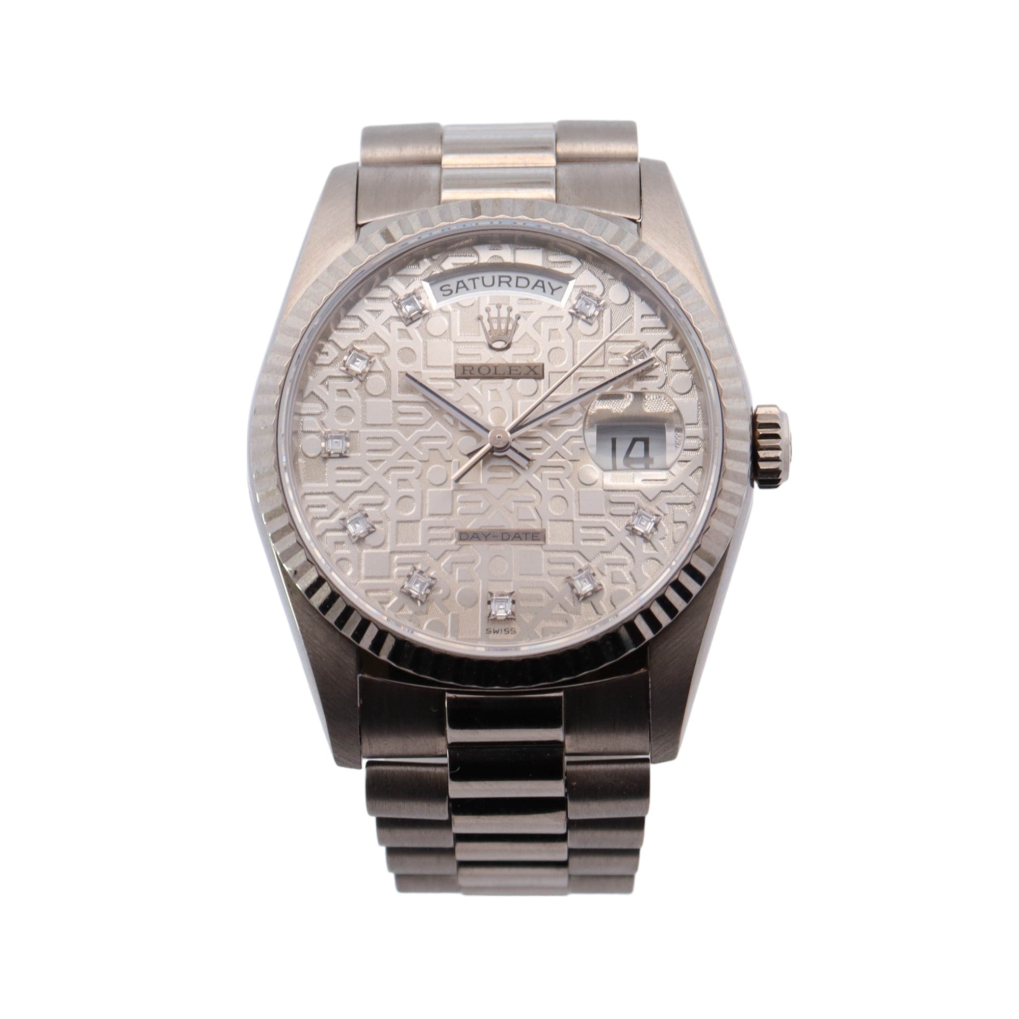 Rolex Day-Date 36mm Silver Dial Watch Ref# 18239 - Happy Jewelers Fine Jewelry Lifetime Warranty