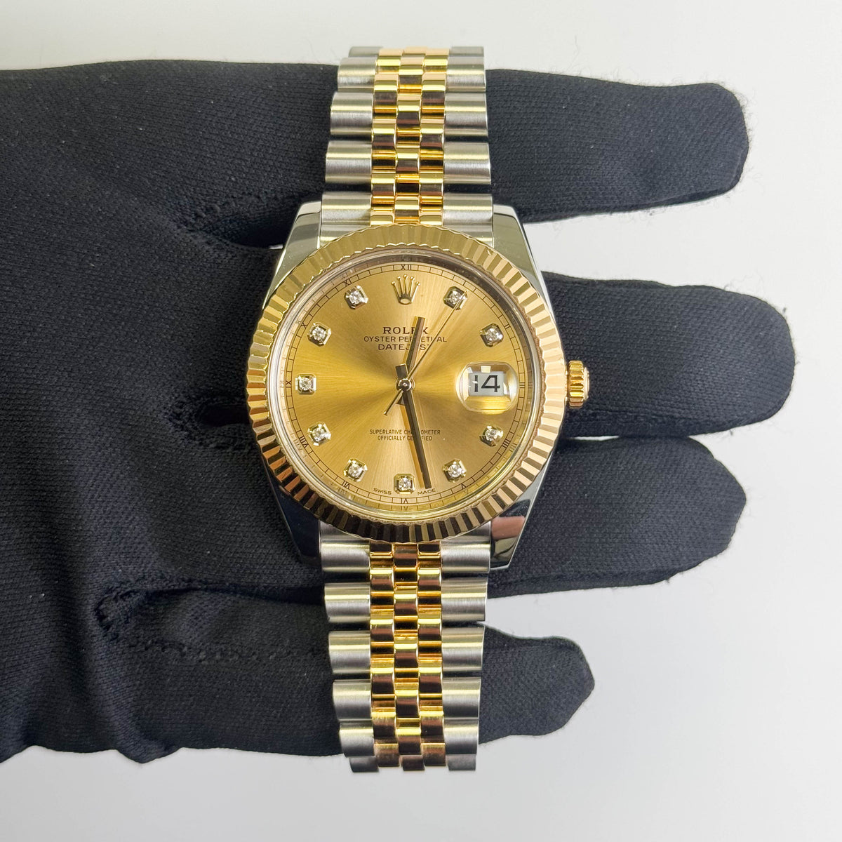Rolex Datejust 41mm Champagne Dial Watch Ref# 126333