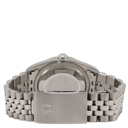 Rolex Datejust Two Tone White Gold & Stainless Steel 36mm Blue w/ Roman Numerals  Dial Watch Reference# 16234 - Happy Jewelers Fine Jewelry Lifetime Warranty