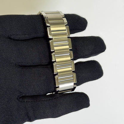 Cartier Tank Française Stainless Steel 28mm White Dial Watch Ref# W51002Q3