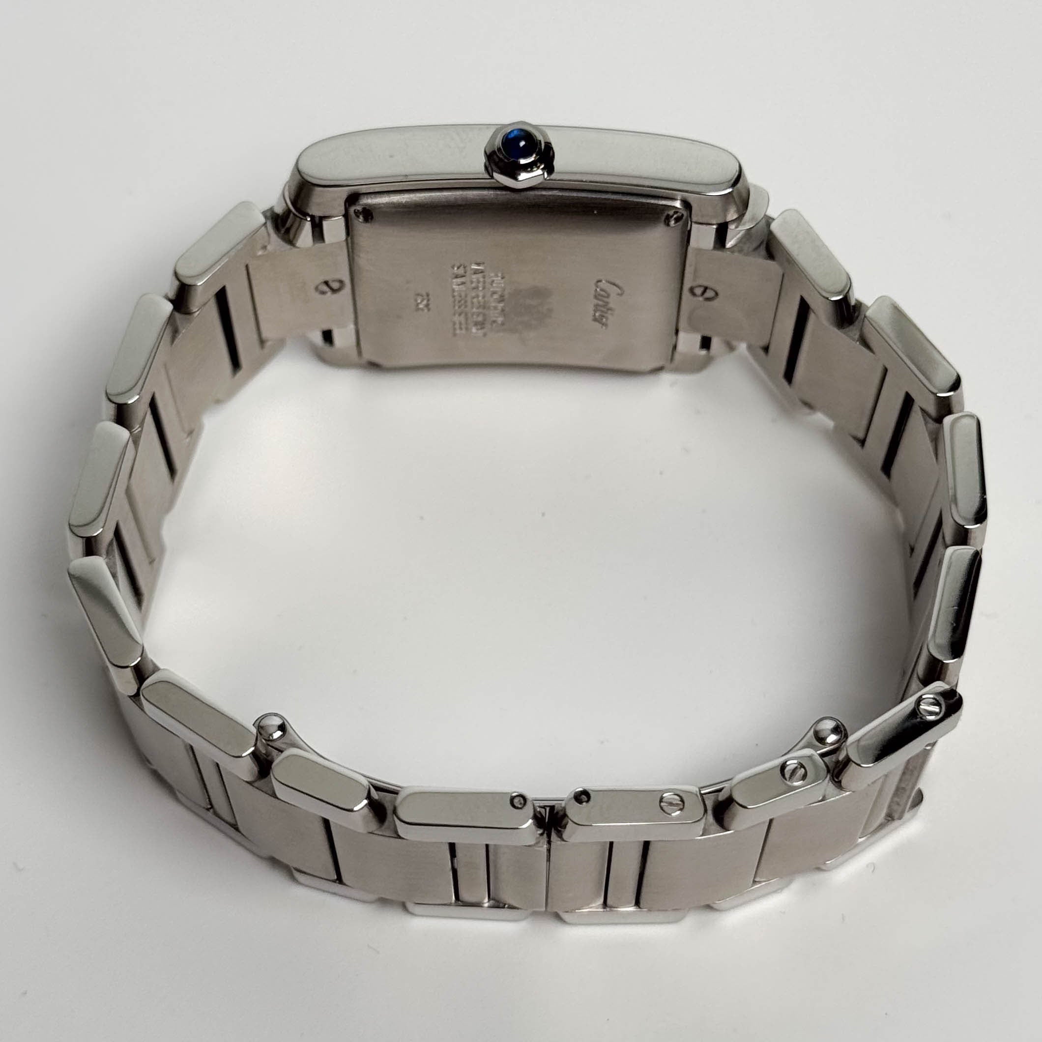 Cartier Tank Française Stainless Steel 28mm White Dial Watch Ref# W51002Q3
