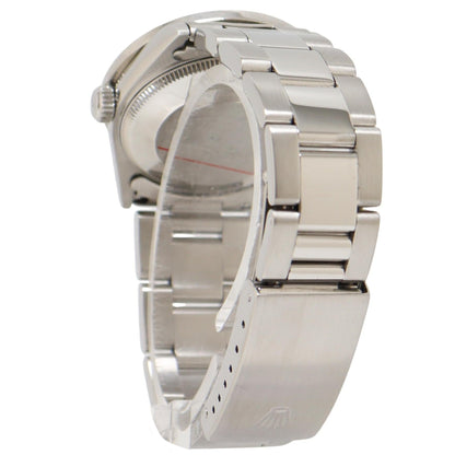 Rolex Oyster Perpetual Stainless Steel 31mm Custom MOP Diamond Dial Watch Reference#: 177200 - Happy Jewelers Fine Jewelry Lifetime Warranty