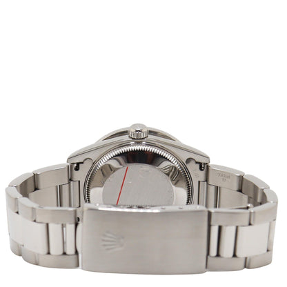 Rolex Oyster Perpetual Stainless Steel 31mm Custom MOP Diamond Dial Watch Reference#: 177200 - Happy Jewelers Fine Jewelry Lifetime Warranty