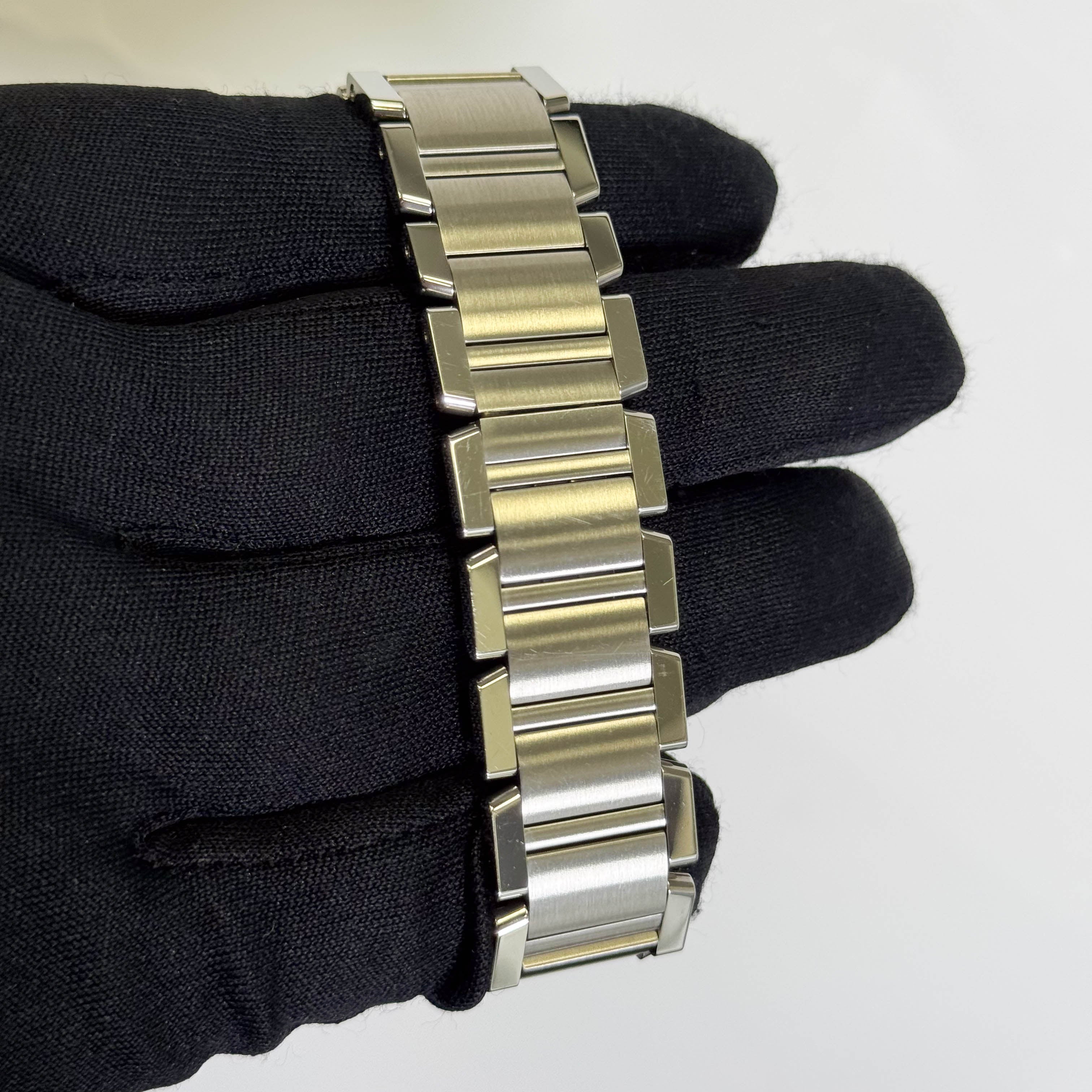 Cartier Tank Française Stainless Steel 28mm White Dial Watch Ref# W51002Q3 - Happy Jewelers Fine Jewelry Lifetime Warranty