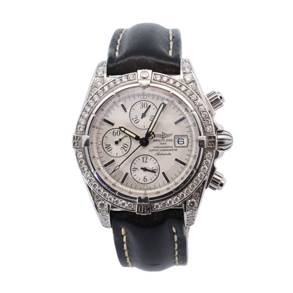 Breitling Chronomat 43mm White Dial Ref# A13356 - Happy Jewelers Fine Jewelry Lifetime Warranty