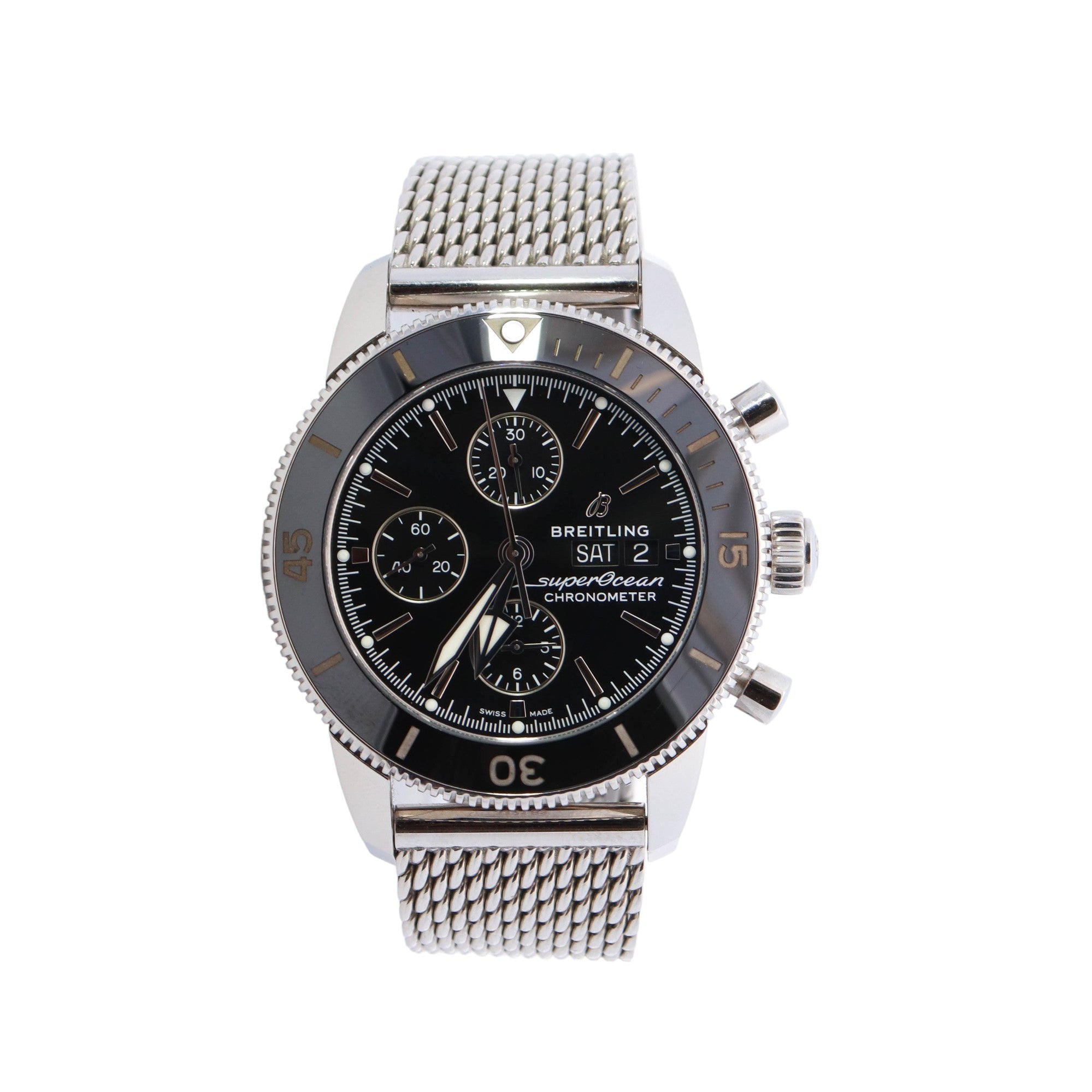 Breitling Superocean 44mm Black Dial Ref# A13313 - Happy Jewelers Fine Jewelry Lifetime Warranty