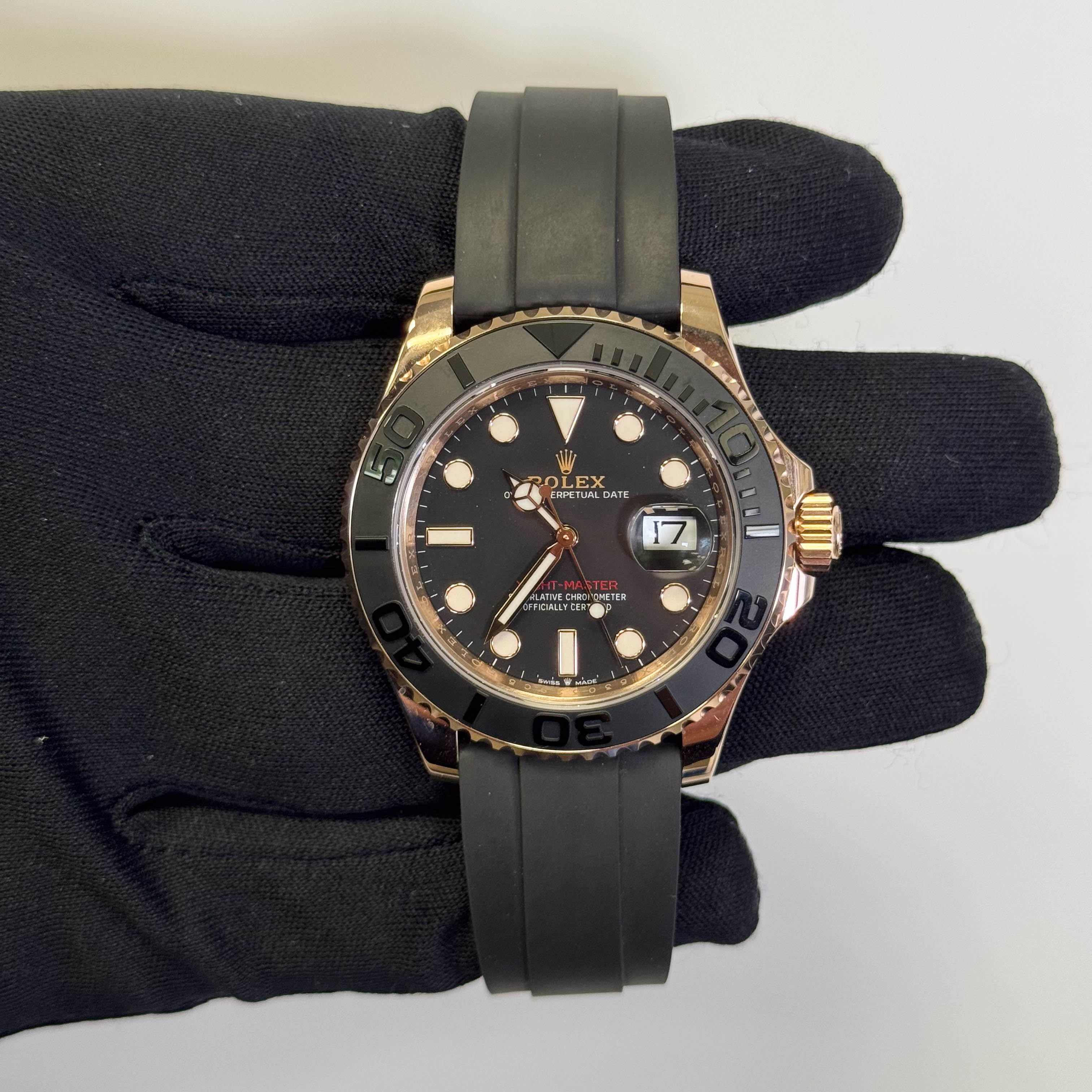 Rolex Yacht-Master 40mm Black Dial Watch Ref# 126655