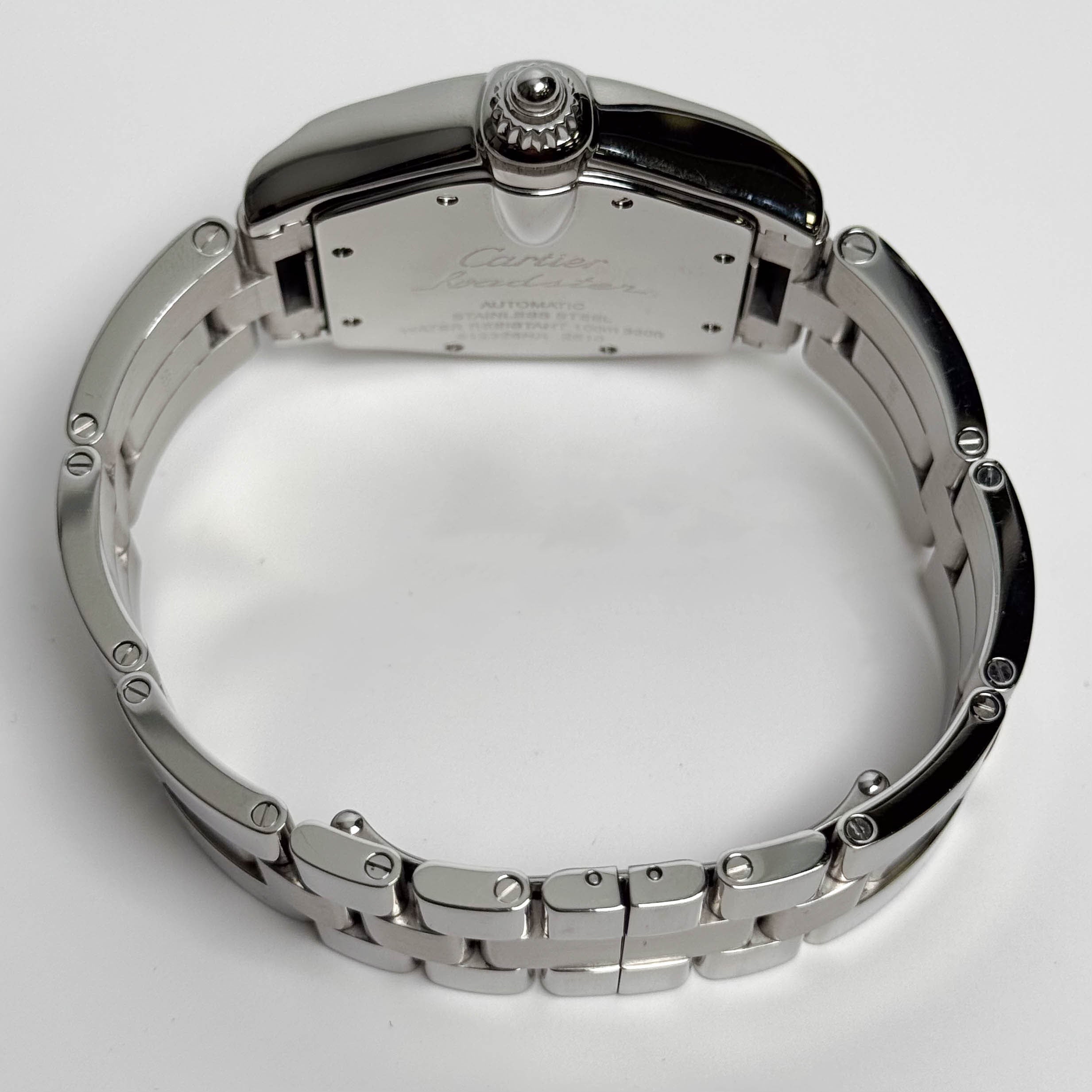 Cartier Roadster 35mm Silver Dial Watch Ref# W62025V3