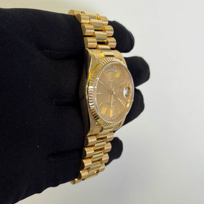 Rolex Day-Date 36mm Champagne Dial Watch Ref# 18238 - Happy Jewelers Fine Jewelry Lifetime Warranty