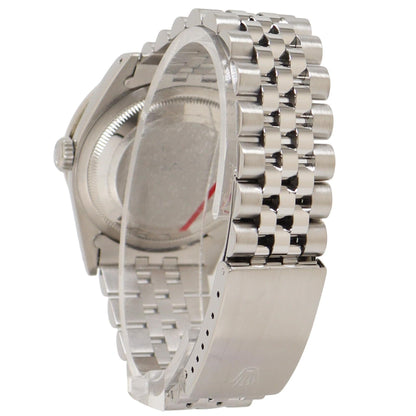 Rolex Datejust Two Tone White Gold & Stainless Steel 36mm Silver Stick & Diamond #6 & #9 Dial Watch Reference#: 16234 - Happy Jewelers Fine Jewelry Lifetime Warranty