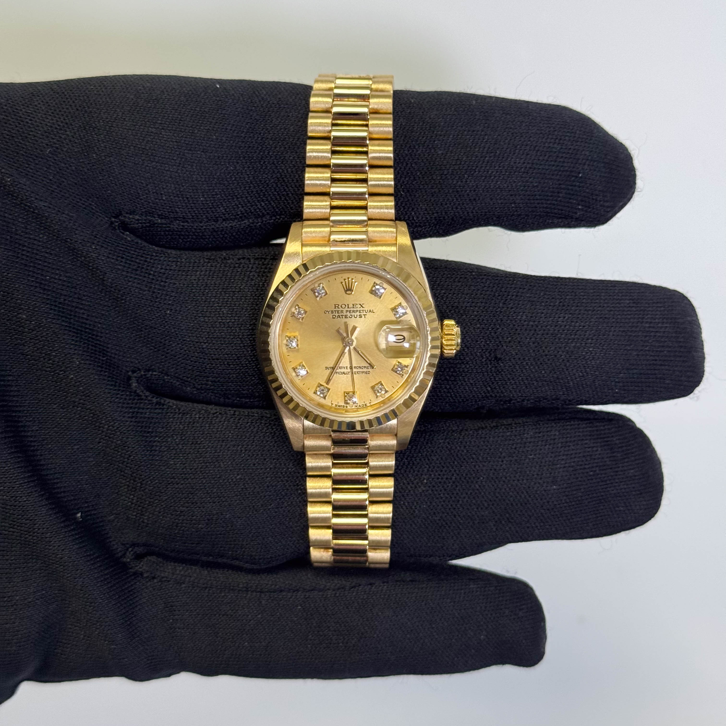 Rolex Datejust 26mm Champagne Dial Watch Ref# 69173
