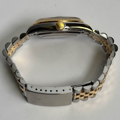 Rolex Datejust 36mm Ivory Tapestry Dial Watch Ref# 16233