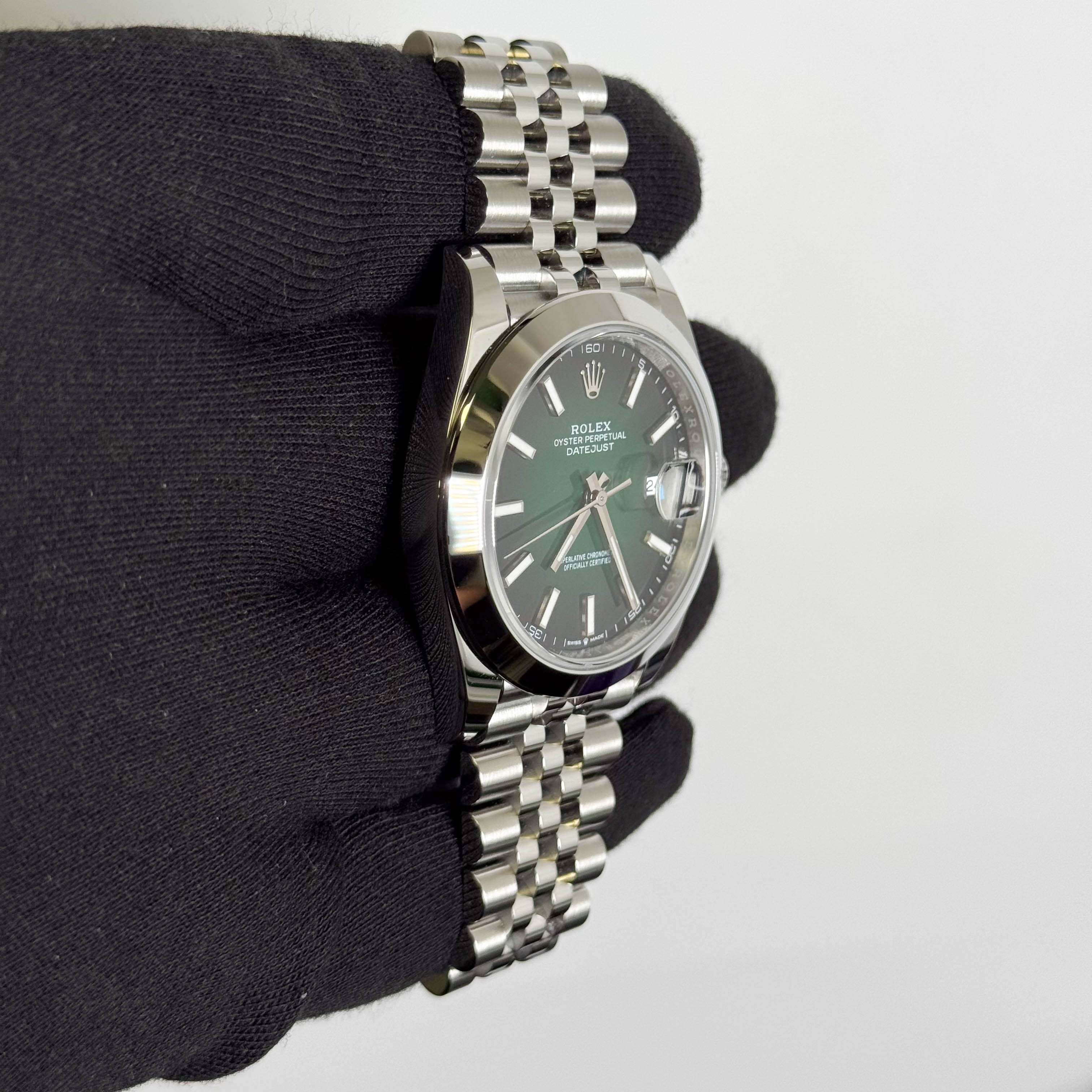 Rolex Datejust 41mm Green Ombre Dial Watch Ref# 126300