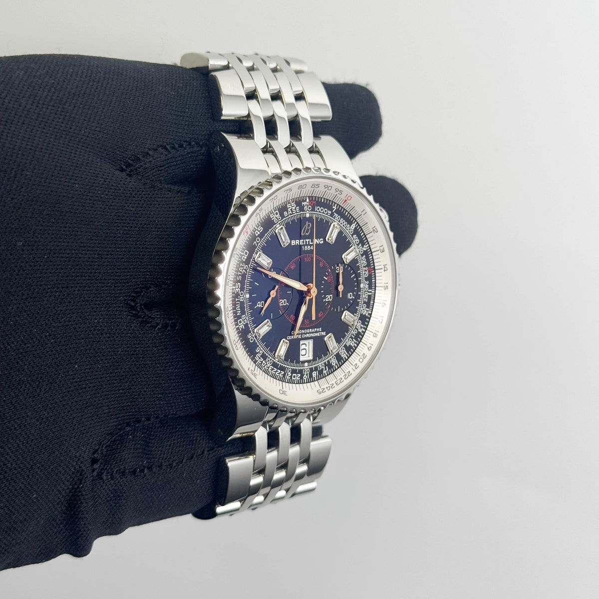 Breitling Montbrilliant Legende 47mm Black Dial Watch Ref# A23340
