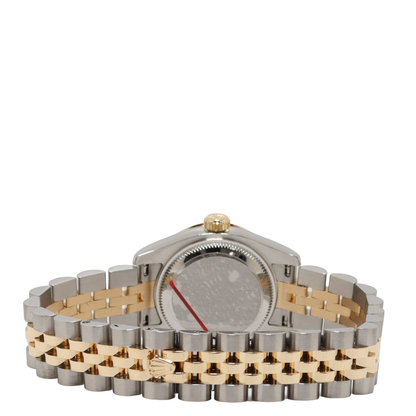 Rolex Datejust Steel & Yellow Gold 26mm Champagne Diamond Dial Watch Reference#: 69173 - Happy Jewelers Fine Jewelry Lifetime Warranty