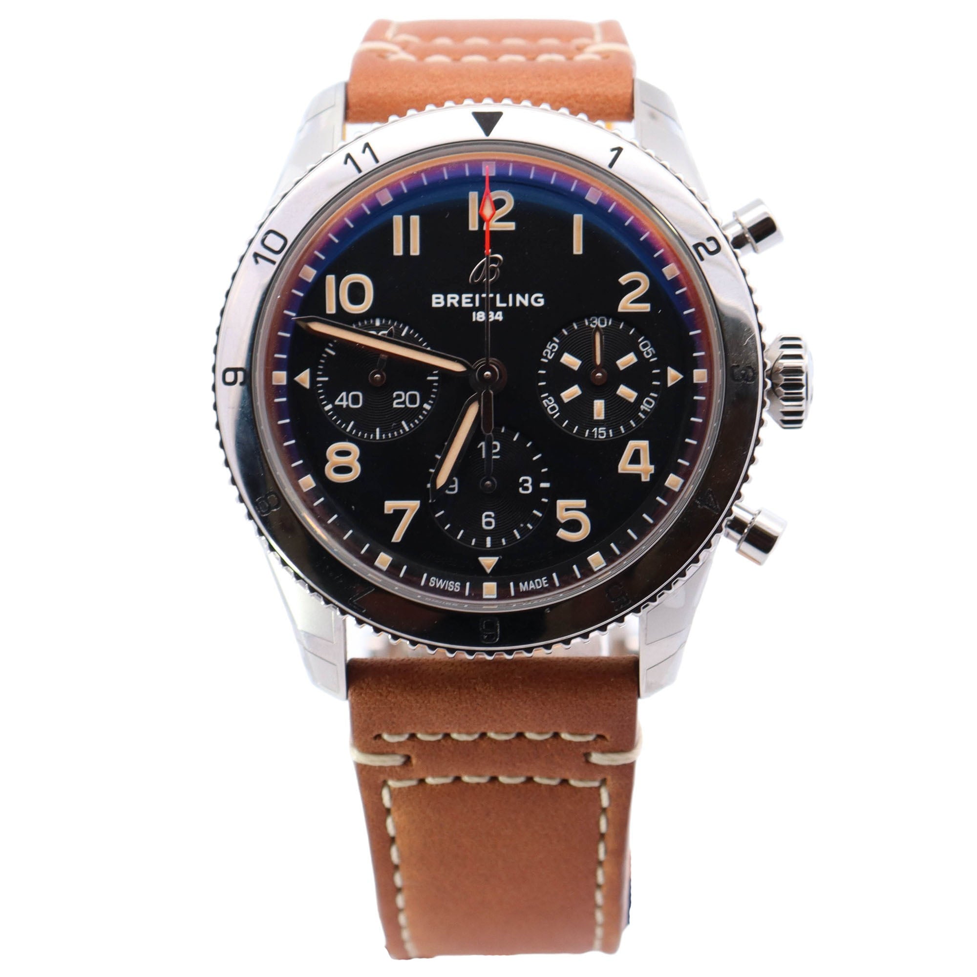 Breitling Classic 42mm Black Dial Ref# A23380 - Happy Jewelers Fine Jewelry Lifetime Warranty