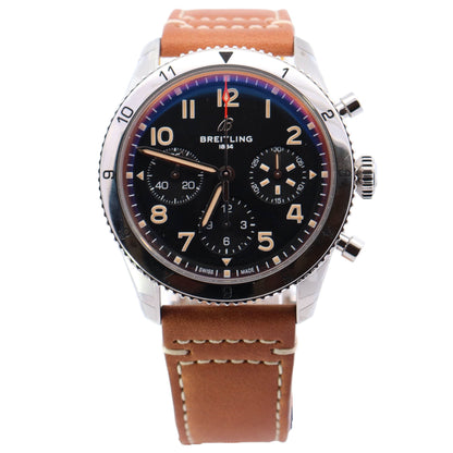 Breitling Classic 42mm Black Dial Ref# A23380 - Happy Jewelers Fine Jewelry Lifetime Warranty