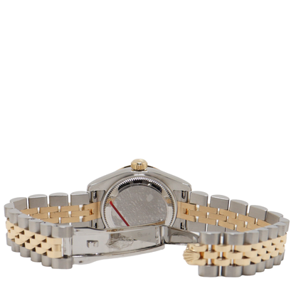 Rolex Datejust Steel & Yellow Gold 26mm Champagne Diamond Dial Watch Reference#: 69173 - Happy Jewelers Fine Jewelry Lifetime Warranty