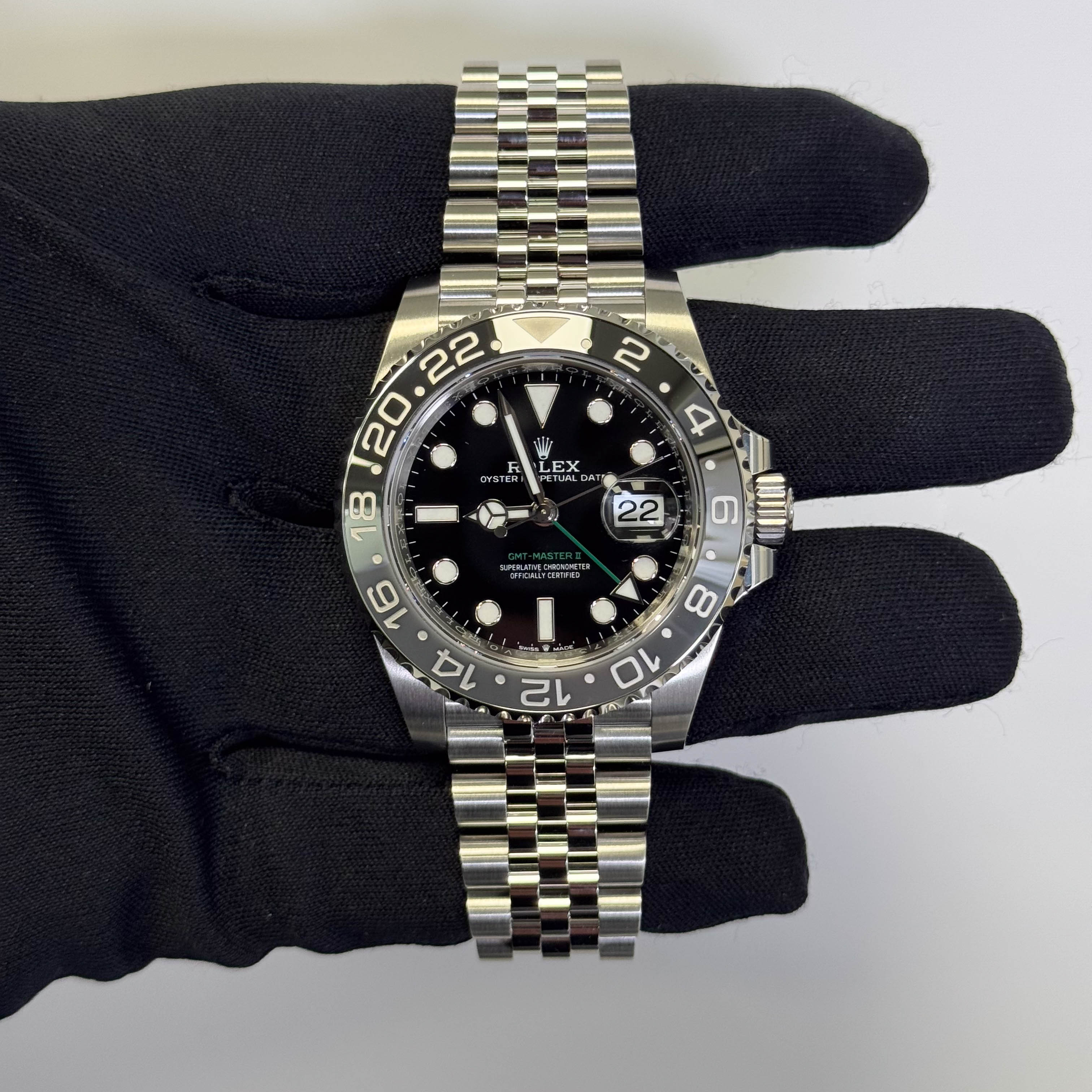 Rolex GMT-Master II 40mm Black Dial Ref# 126710GRNR - Happy Jewelers Fine Jewelry Lifetime Warranty