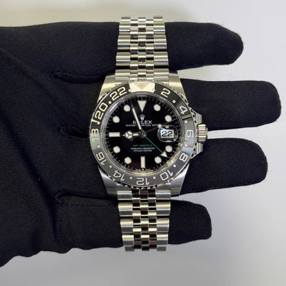 Rolex GMT-Master II 40mm Black Dial Ref# 126710GRNR - Happy Jewelers Fine Jewelry Lifetime Warranty