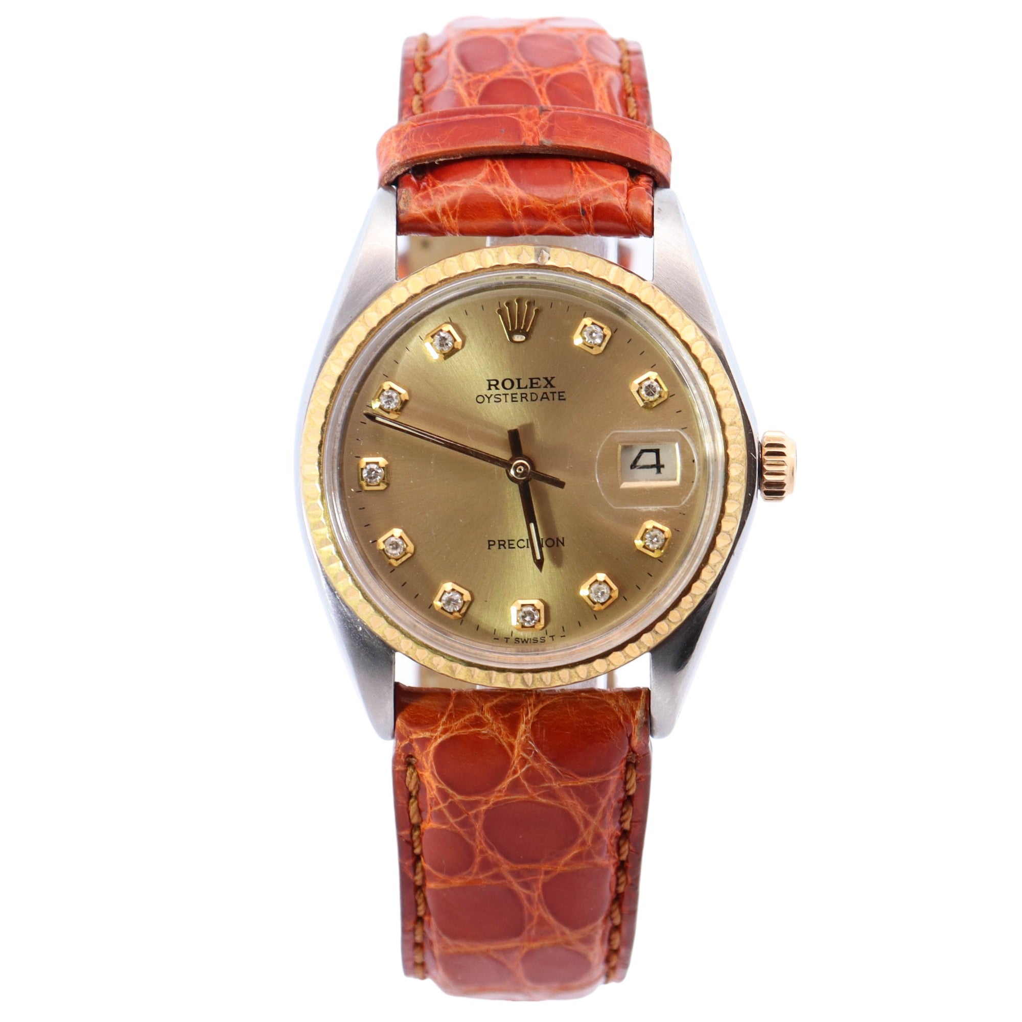 Rolex Oysterdate 34mm Champagne Dial Ref# 6694 - Happy Jewelers Fine Jewelry Lifetime Warranty