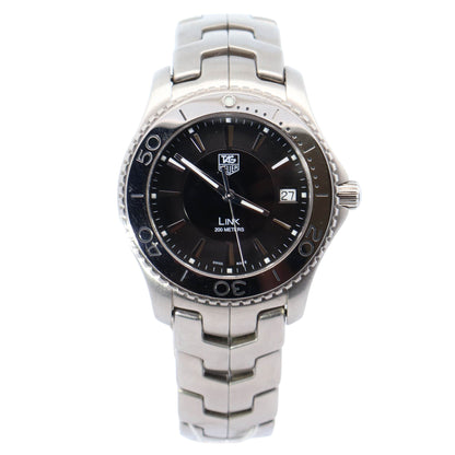 Tag Heuer Link 39mm Black Dial Ref# WJ1110-0 - Happy Jewelers Fine Jewelry Lifetime Warranty