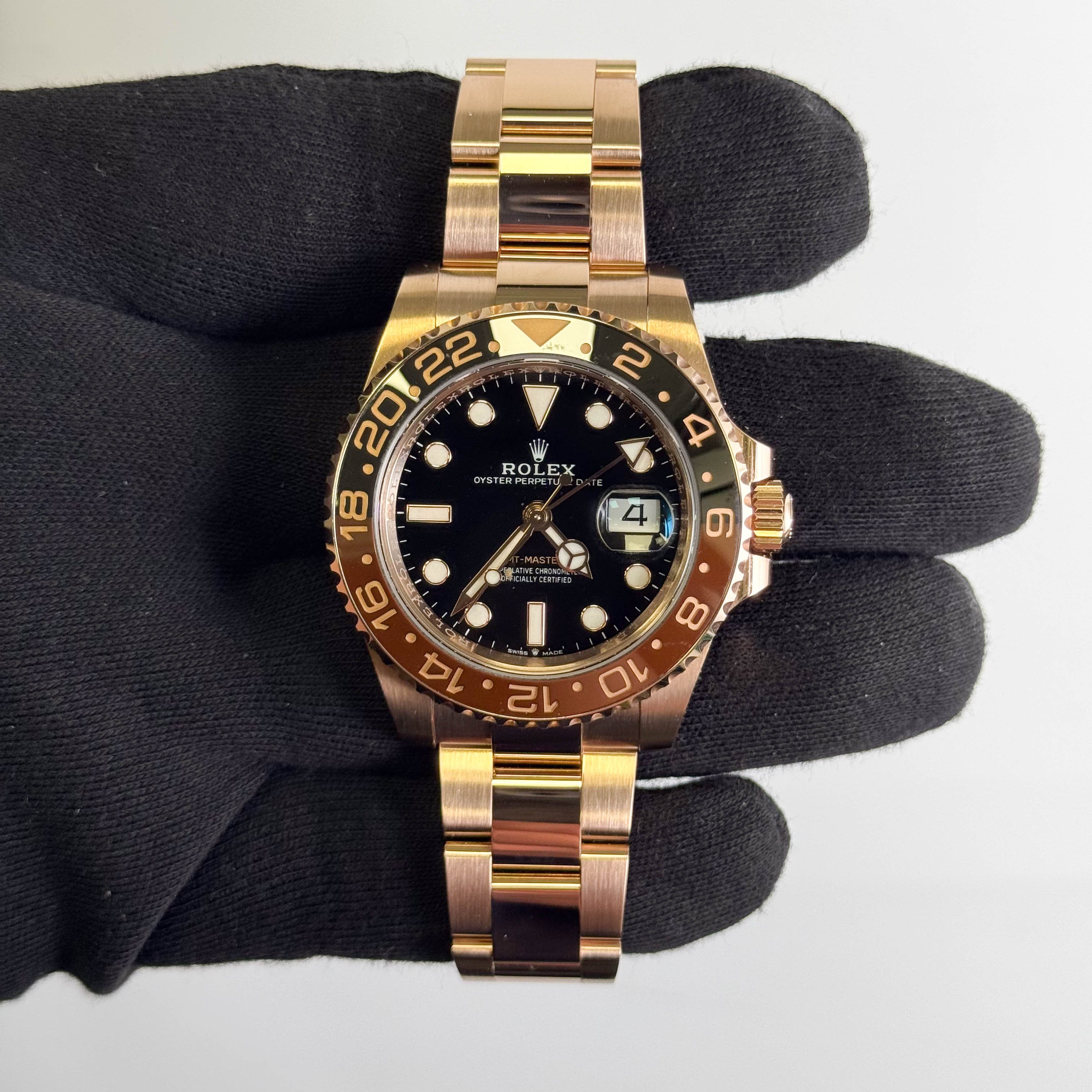 Rolex GMT-Master II Rootbeer 40mm Black Dial Watch Ref# 126715CHNR