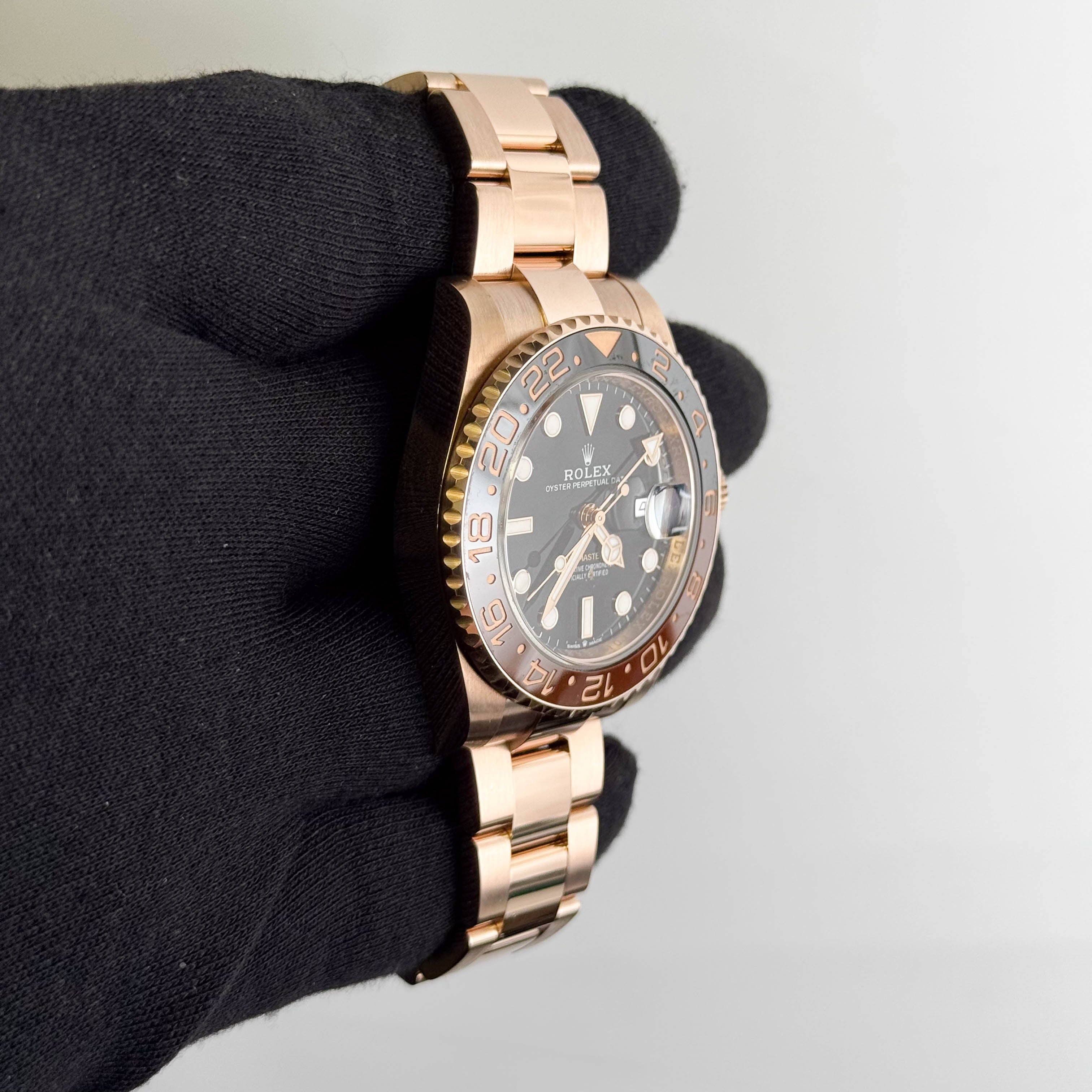 Rolex GMT-Master II Rootbeer 40mm Black Dial Watch Ref# 126715CHNR