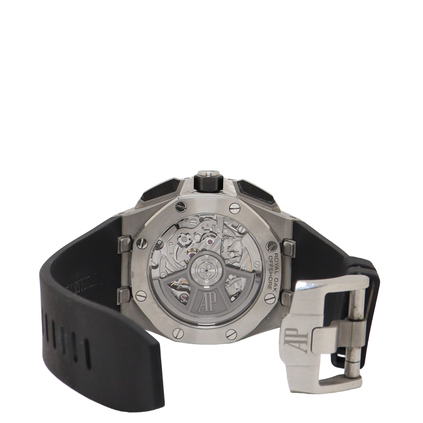 Audemars Piguet Royal Oak Offshore Stainless Steel 43mm Black Chronograph Dial Watch Reference#: 26420SO.OO.A002CA.01 - Happy Jewelers Fine Jewelry Lifetime Warranty