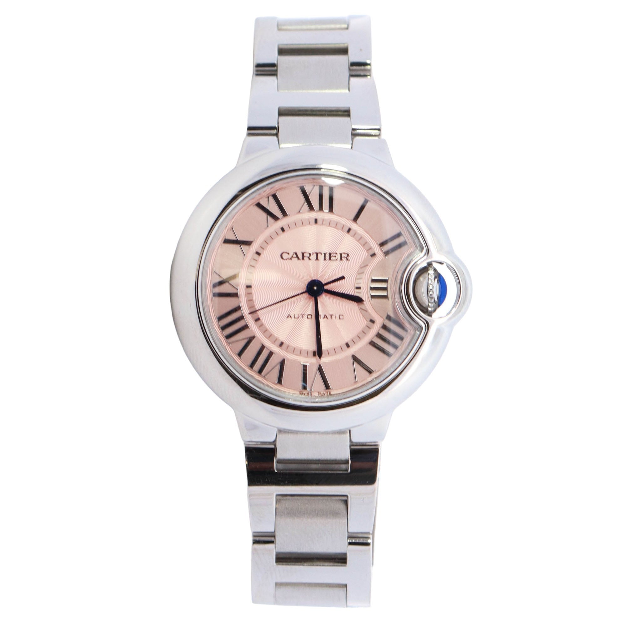 Cartier Ballon Bleu Pink Dial Watch Ref# WSBB0046 - Happy Jewelers Fine Jewelry Lifetime Warranty