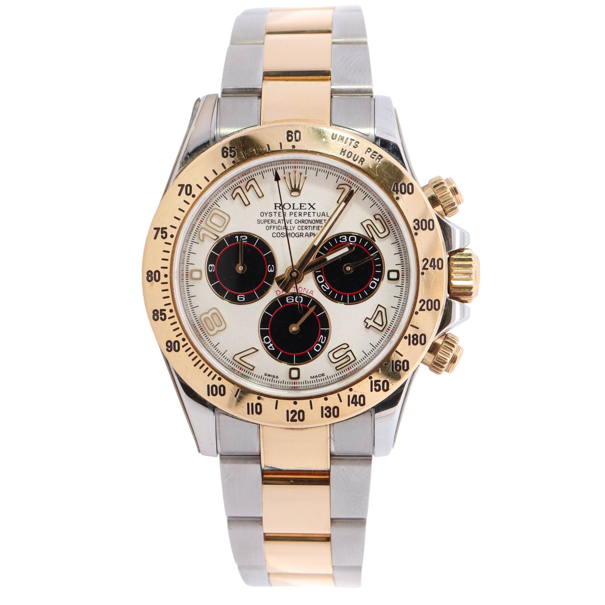 Rolex Daytona 40mm White Dial Watch Ref# 116523 - Happy Jewelers Fine Jewelry Lifetime Warranty
