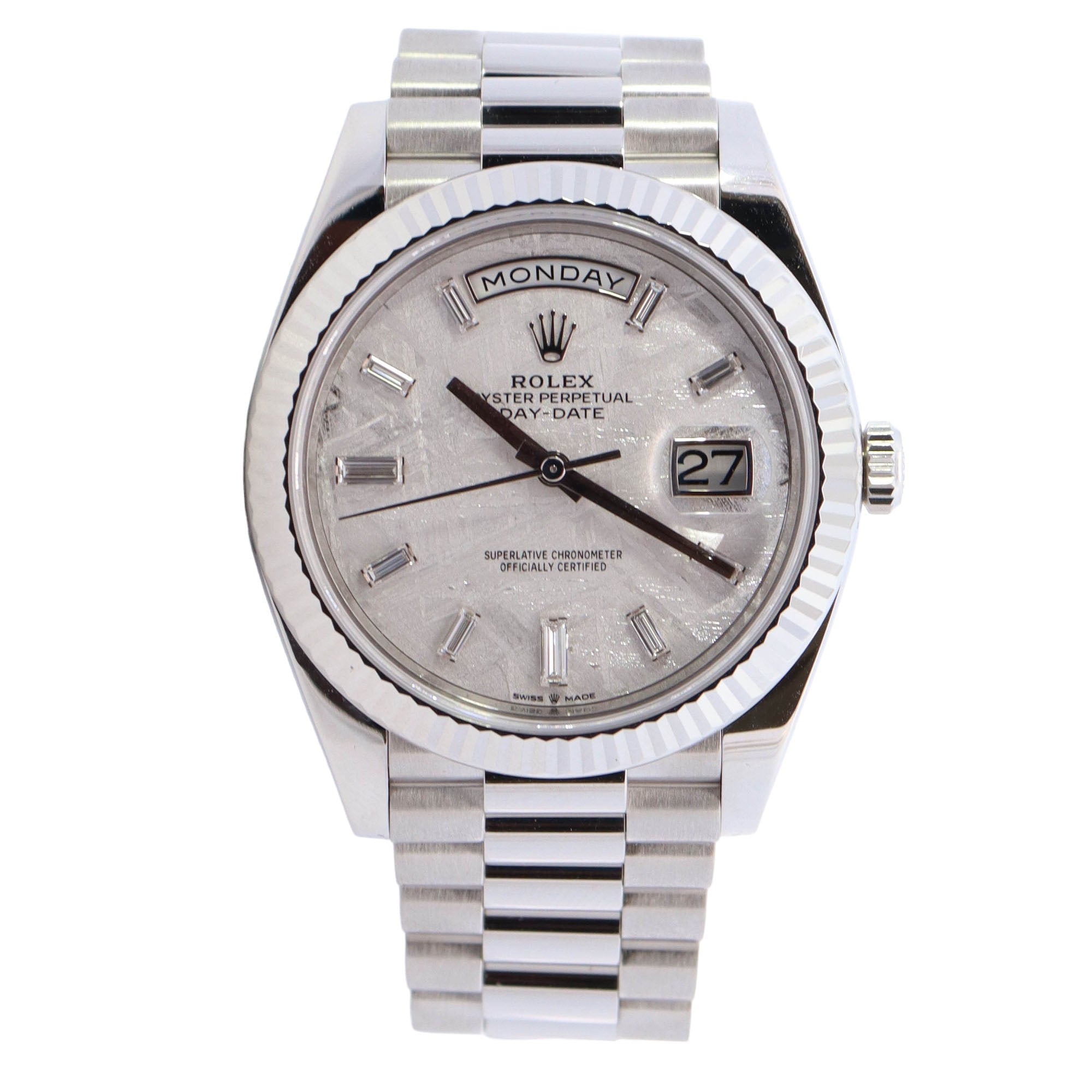 Rolex Day-Date 40mm Meteorite Dial Watch Ref# 228236 - Happy Jewelers Fine Jewelry Lifetime Warranty