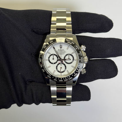 Rolex Daytona 40mm White Dial Watch Ref# 126500LN