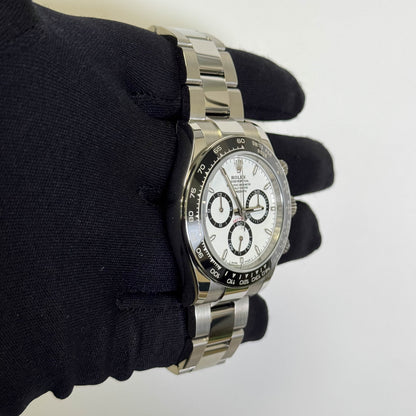 Rolex Daytona 40mm White Dial Watch Ref# 126500LN - Happy Jewelers Fine Jewelry Lifetime Warranty