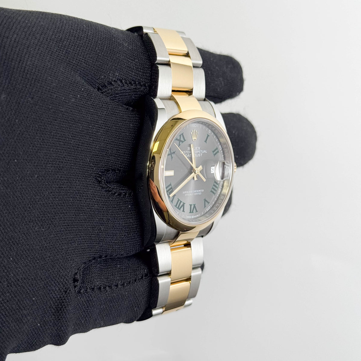 Rolex Datejust 36mm Wimbledon Dial Watch Ref# 126203